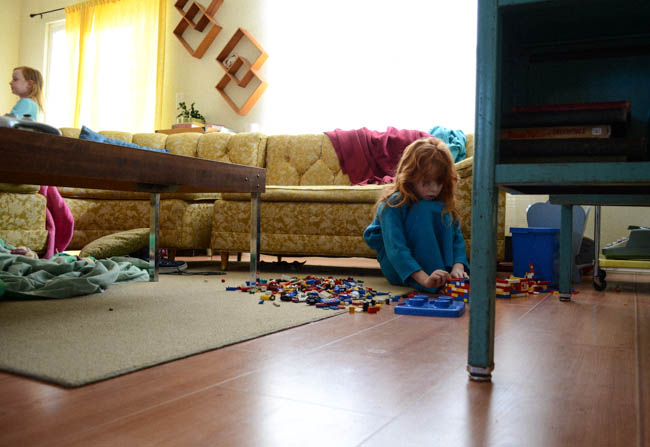 kids photography redhead cute sweet play legos