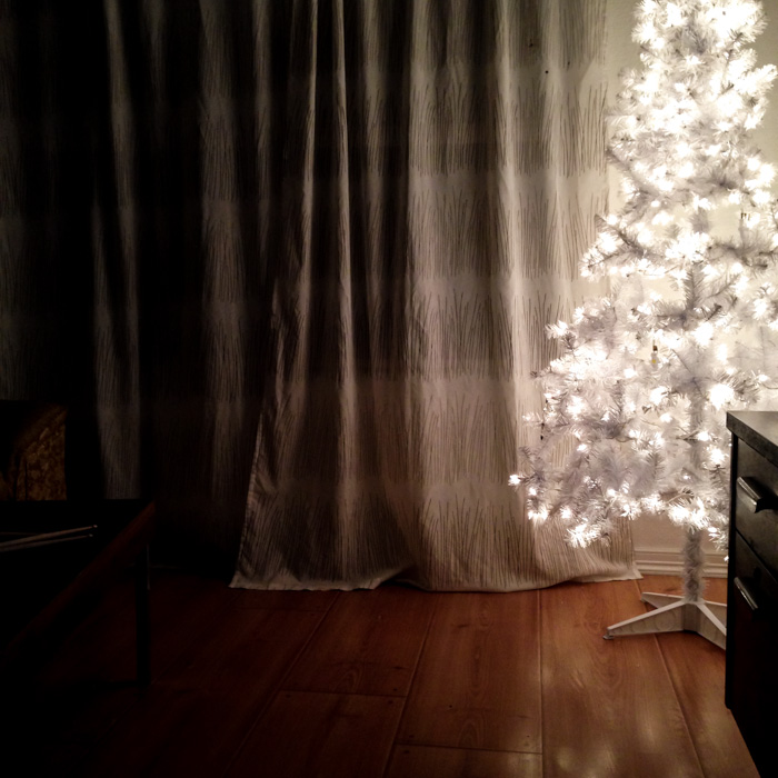 white christmas tree