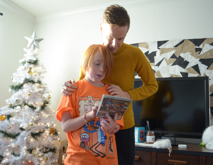 Our Christmas Eve and Christmas morning family traditions fun unwrapping gifts love