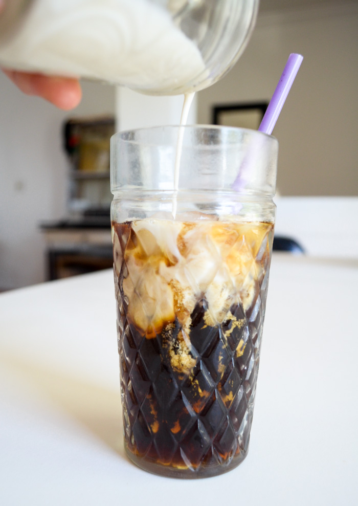 toddy brewing vintage coffee cold brew coldbrew paleo primal iced coffee hot summer recipe how to use toddy maker coffee heart beans almond milk honey coffee cream creamer